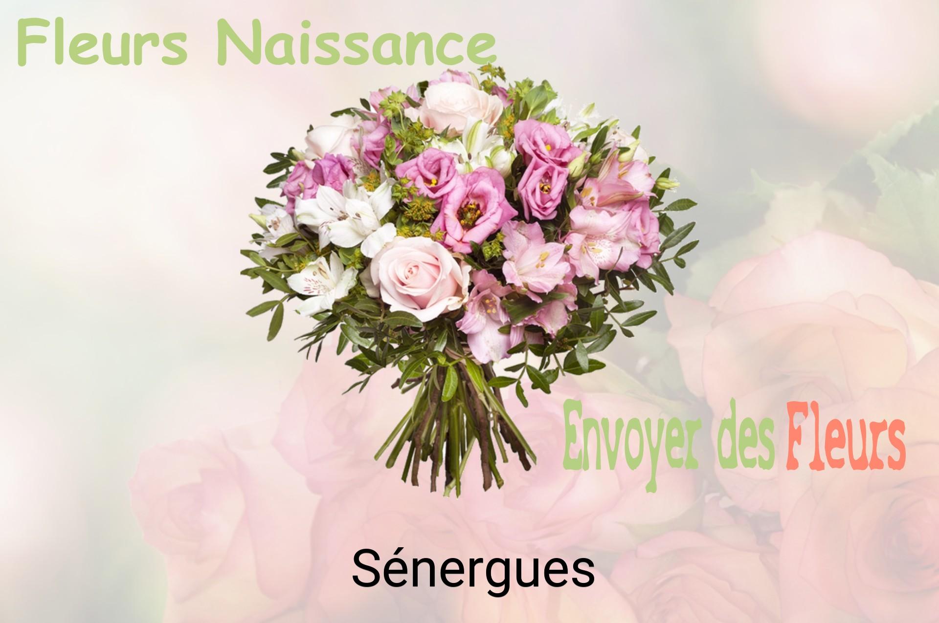 Bouquet de fleurs de naissance livré à Sénergues